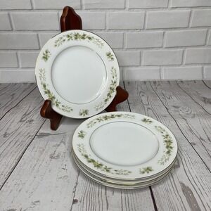 4 Fine China Natalie M 3904 Bread Plates Plate Dessert Japan Floral 6 1/4"